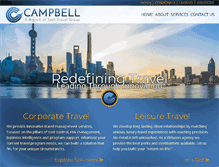 Tablet Screenshot of campbelltravel.com